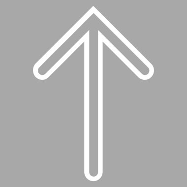 Kontur vektör simge yukarı ok