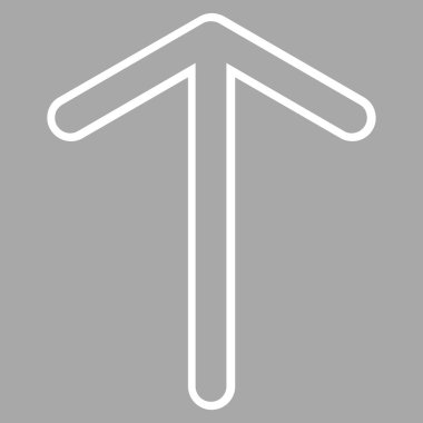 İnce çizgi vektör simge yukarı ok