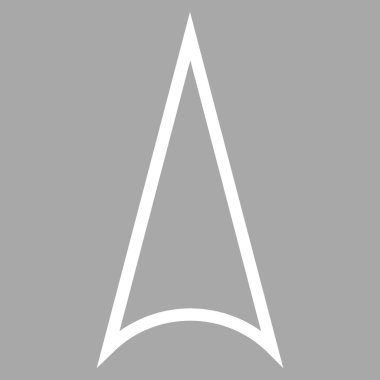 Kontur vektör simge yukarı ok ucu