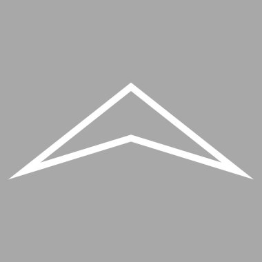 Kontur vektör simge yukarı ok ucu