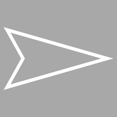 İşaretçiyi sağ kontur vektör simgesi