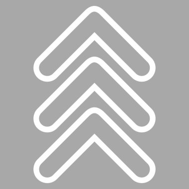 İnce çizgi vektör simge kadar üçlü işaretçi