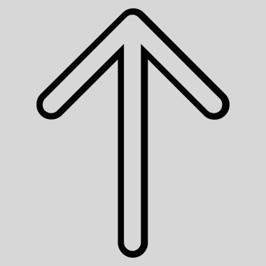 Kontur vektör simge yukarı ok