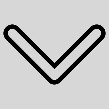 Anahat vektör simgesi aşağı ok ucu