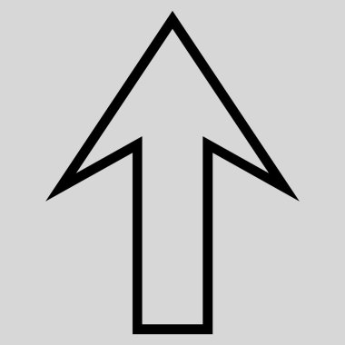 Anahat vektör simge yukarı ok