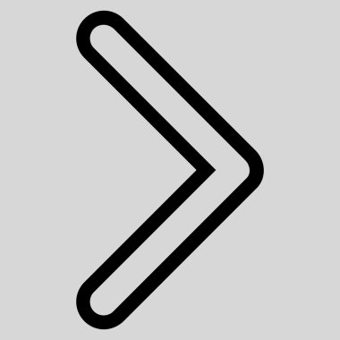 Ok ucu doğru anahat vektör simgesi