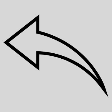 Kontur vektör simgesi geri al