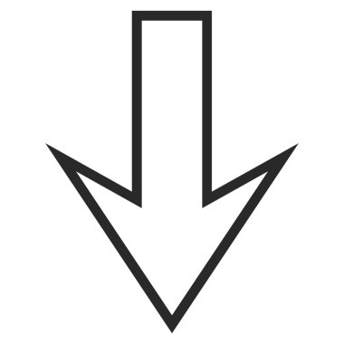 Anahat vektör simgesi aşağı ok