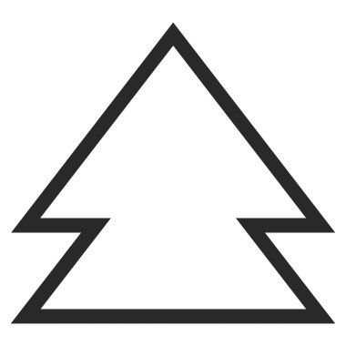 Yön yukarı ince çizgi vektör simgesi