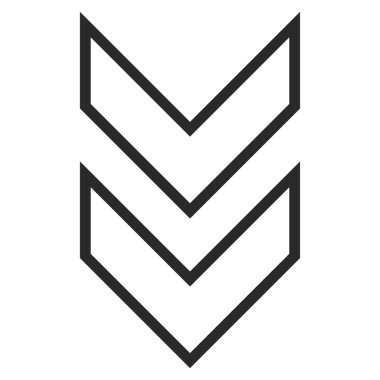 İnce çizgi vektör simgesi kaydır