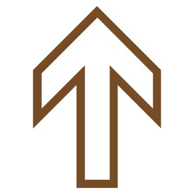 Kontur vektör simge yukarı ok