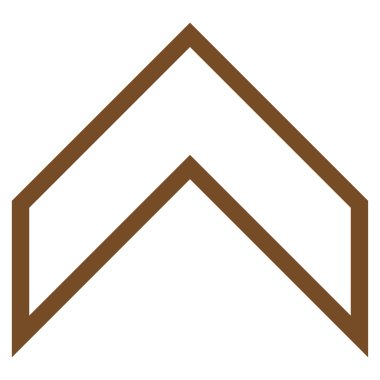 Kontur vektör simge yukarı ok ucu