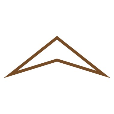 İnce çizgi vektör simge yukarı ok ucu