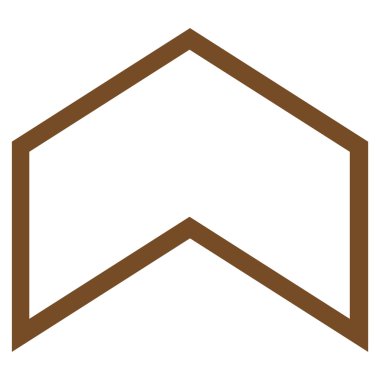 Kontur vektör simge yukarı ok ucu