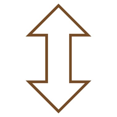 Exchange dikey ince çizgi vektör simgesi