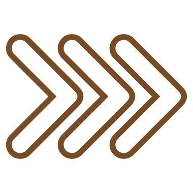 Üçlü işaretçi şu ince çizgi vektör simgesi