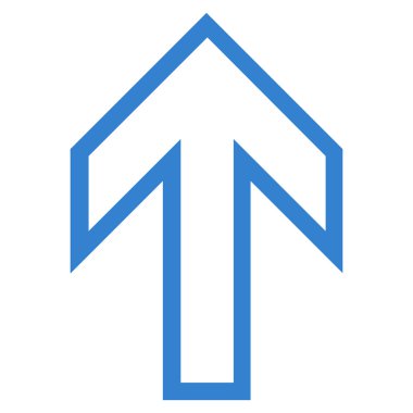 İnce çizgi vektör simge yukarı ok