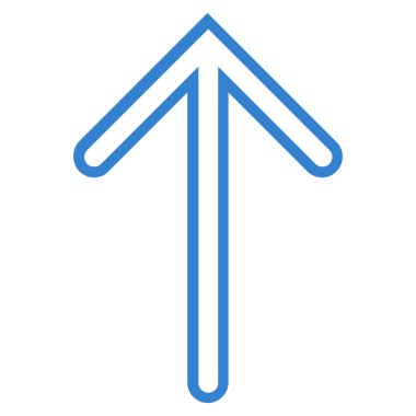 Anahat vektör simge yukarı ok