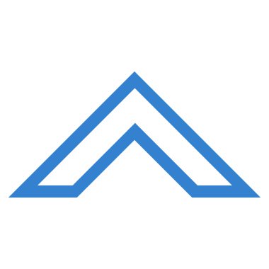 Kontur vektör simge yukarı ok ucu