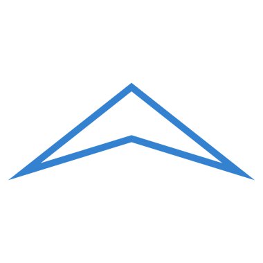 Kontur vektör simge yukarı ok ucu