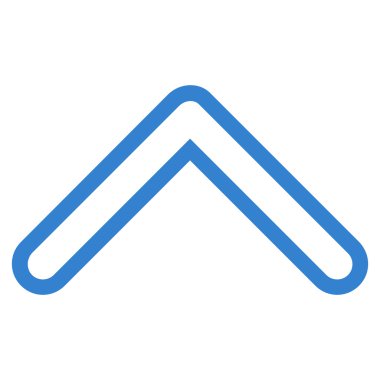 Kontur vektör simge yukarı ok ucu