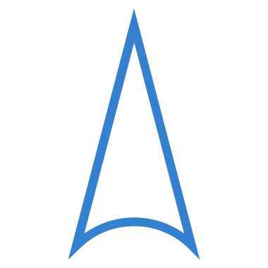 Kontur vektör simge yukarı ok ucu