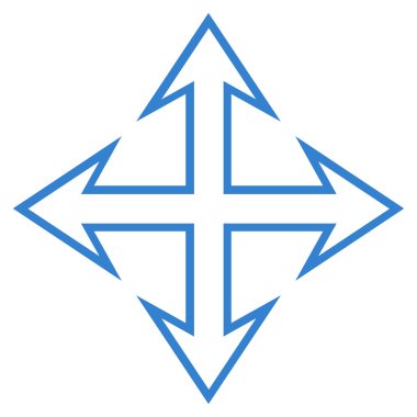 Oklar anahat vektör simgesini genişletin