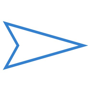 İşaretçi şu ince çizgi vektör simgesi