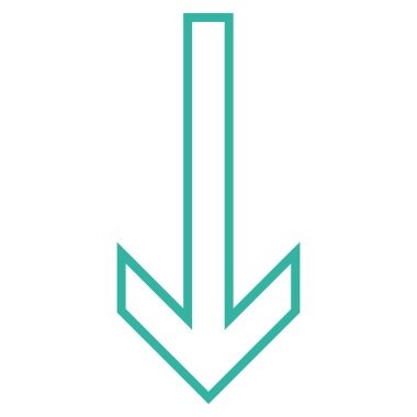 Anahat vektör simgesi aşağı ok