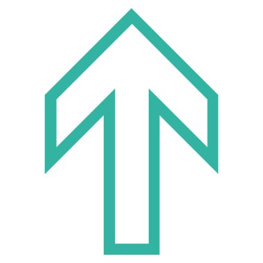 Anahat vektör simge yukarı ok