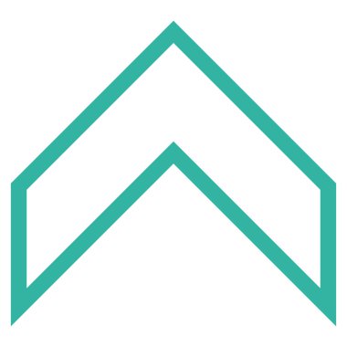 Anahat vektör simge yukarı ok ucu