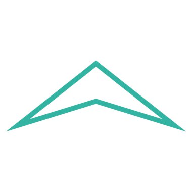 İnce çizgi vektör simge yukarı ok ucu