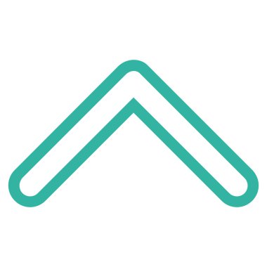 Kontur vektör simge yukarı ok ucu