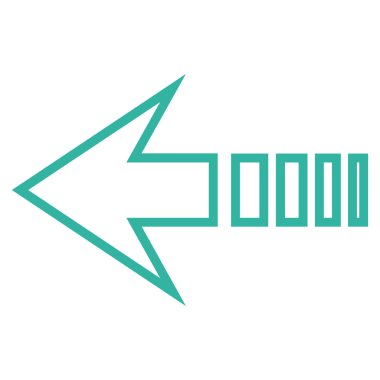 Sol ince çizgi vektör simge göndermek