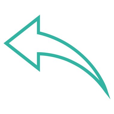 Kontur vektör simgesi geri al