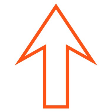 Anahat vektör simge yukarı ok