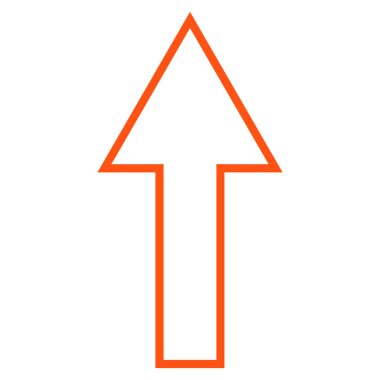 Anahat vektör simge yukarı ok