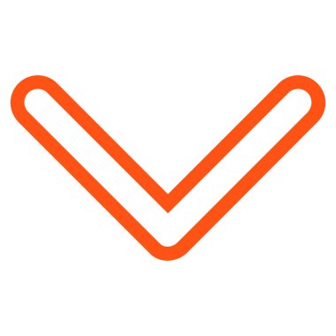 Anahat vektör simgesi aşağı ok ucu