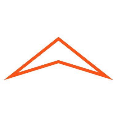 Anahat vektör simge yukarı ok ucu