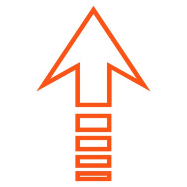 İnce çizgi vektör simge gönder