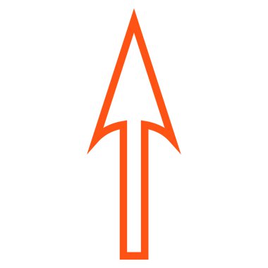 Anahat vektör simge yukarı ok keskin