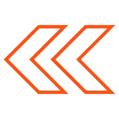 Shift sol kontur vektör simgesi