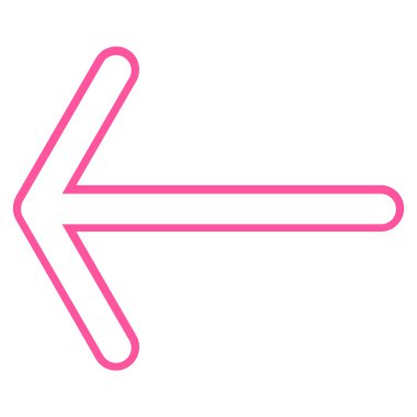 İnce çizgi vektör simge sol ok