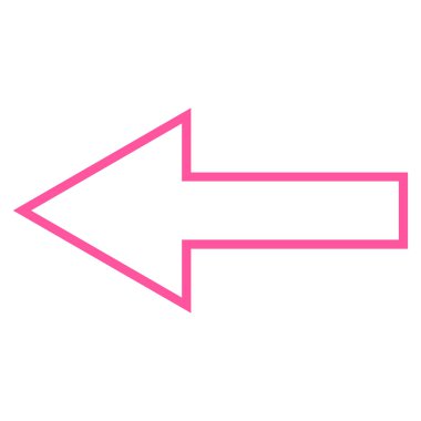 İnce çizgi vektör simge sol ok