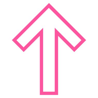 Kontur vektör simge yukarı ok