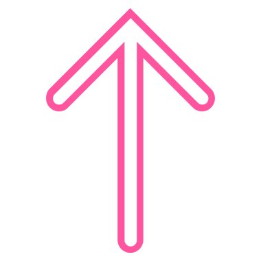 Kontur vektör simge yukarı ok