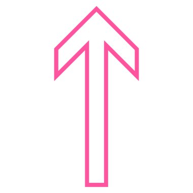 Kontur vektör simge yukarı ok