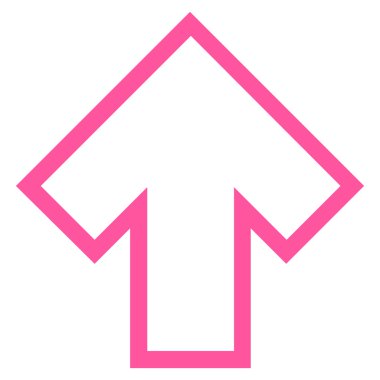 Anahat vektör simge yukarı ok