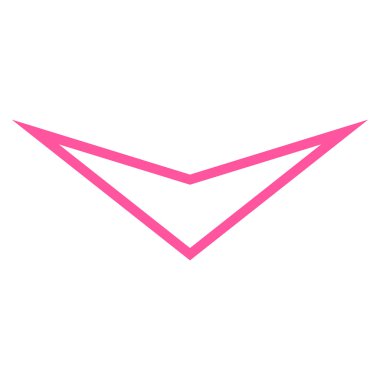 Anahat vektör simgesi aşağı ok ucu