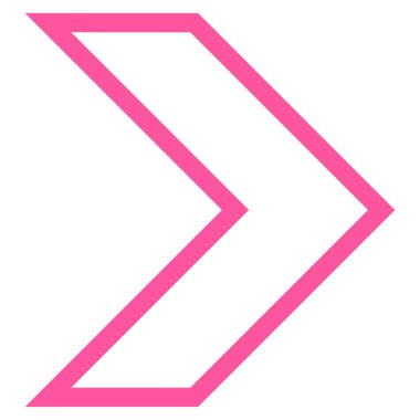 Ok ucu şu ince çizgi vektör simgesi